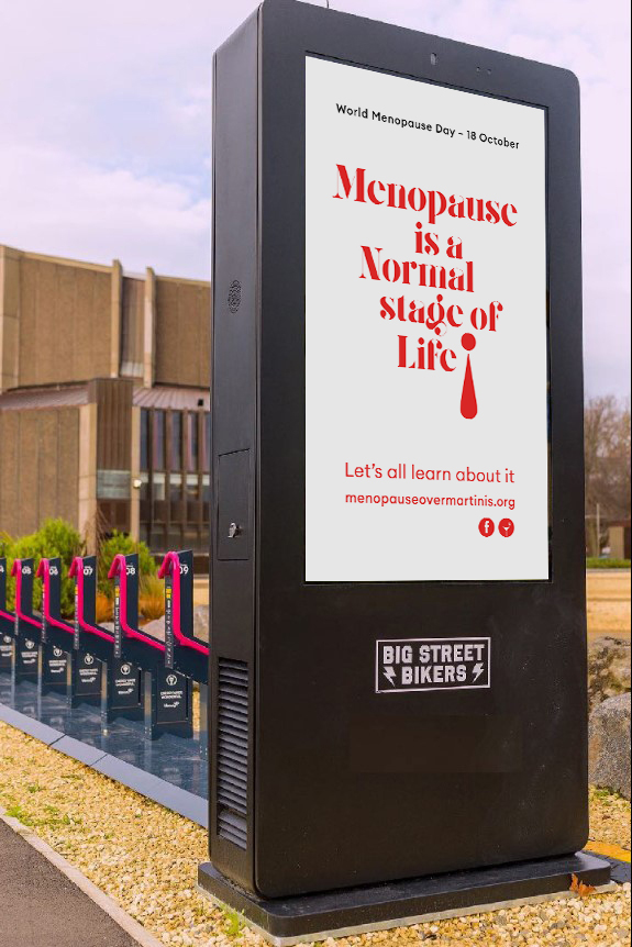 Outdoor ads aim to raise awareness of once-taboo turned hot topic for World Menopause Day