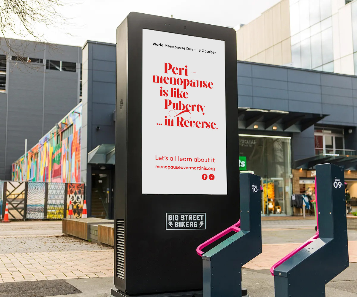 Outdoor ads aim to raise awareness of once-taboo turned hot topic for World Menopause Day