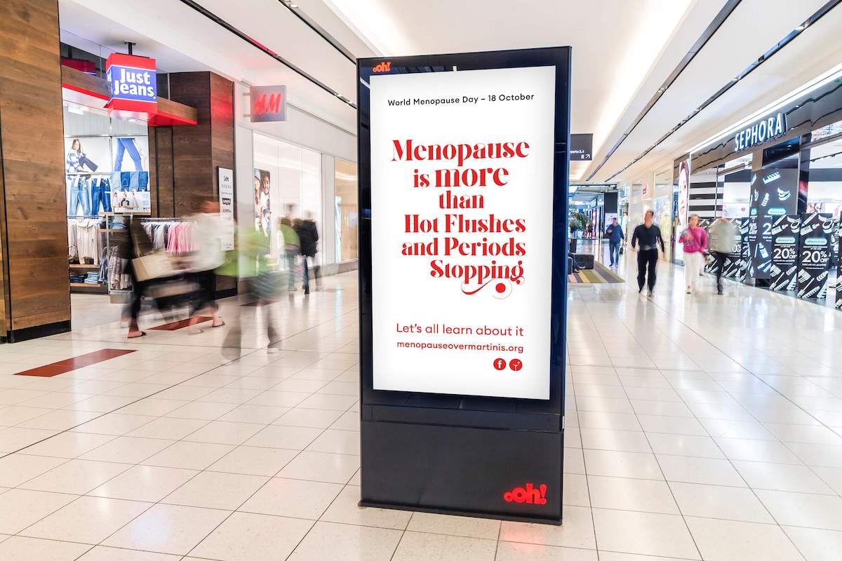 Outdoor ads aim to raise awareness of once-taboo turned hot topic for World Menopause Day