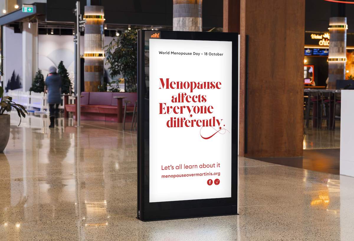 Outdoor ads aim to raise awareness of once-taboo turned hot topic for World Menopause Day