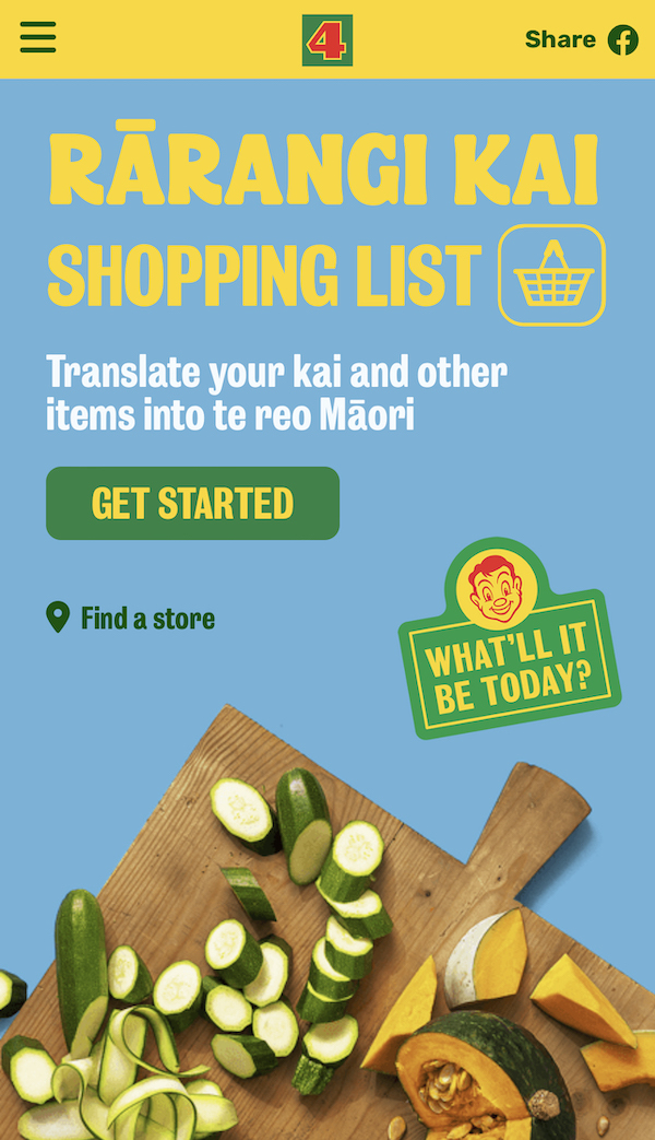 Four Square launches te Reo Māori shopping app Rārangi Kai via FCB Aotearoa and RUN