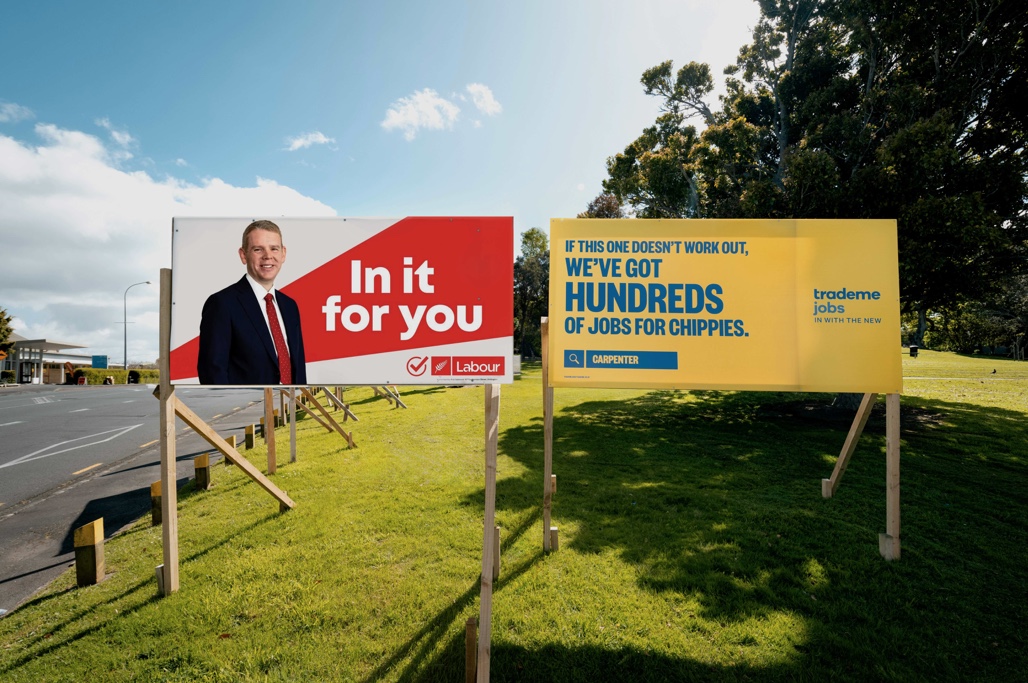 Politicians encouraged to check out Trade Me Jobs if things don’t work out this Saturday in new campaign via Special New Zealand