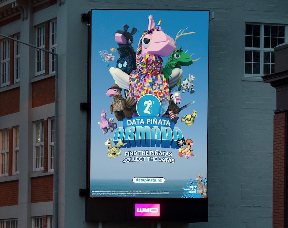‘Find the piñatas, win the free datas’: 2degrees launches a big, completely bonkers Armada in latest ‘Data Piñata’ campaign via TBWA\NZ