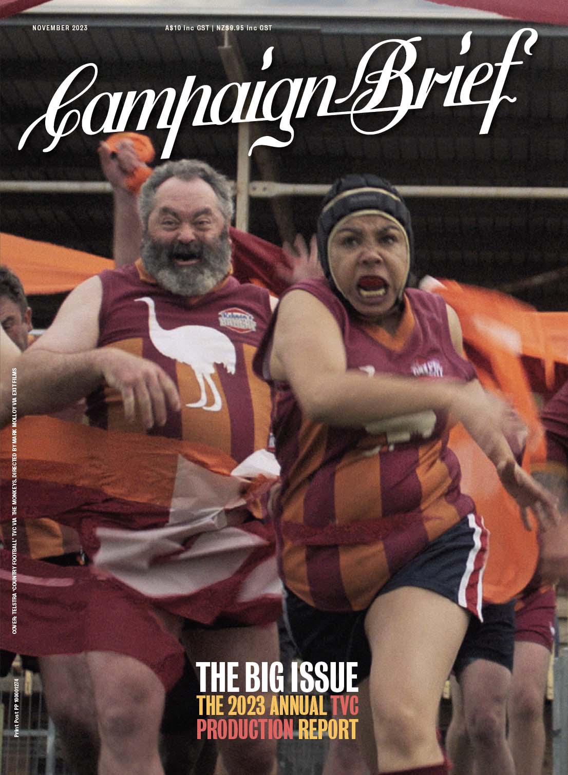 Don’t miss the Big Issue of Campaign Brief magazine featuring OZ/NZ TVC + Content Production Report – OUT THIS WEEK