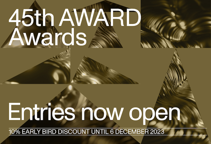 45th AWARD Awards now open for entries, new categories and creative rankings announced