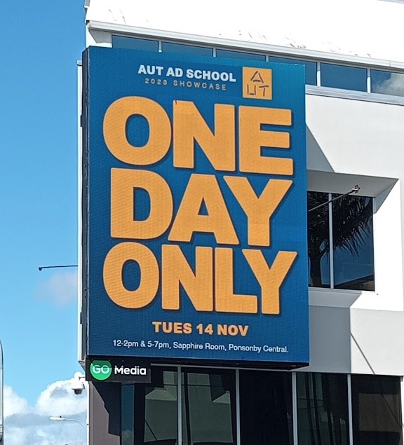 Get the skinny on hot new talent at AUT Ad School End of Year Creative Showcase next Tuesday 14 November, Sapphire Room, Ponsonby Central