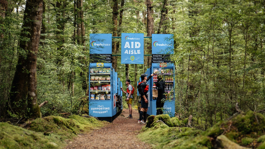 “Like an awesome hallucination”: FreshChoice provides relief for Kepler Track participants with ‘FreshChoice Aid Aisle’ via dentsu Aotearoa
