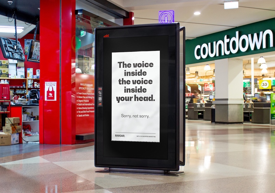 “Willpower isn’t your problem – Raydar is.” NZ’s #1 Shopper Agency comes clean in new campaign