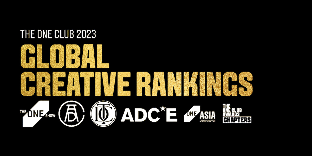 Special ranks #9 independent network in The One Club’s Year-End Global Creative Rankings 2023