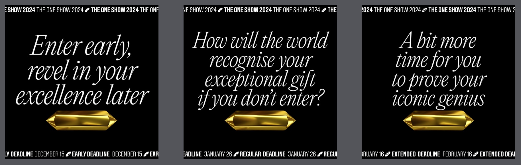 The One Show Awards puts an end to humble-bragging in new campaign via NOT W+K London