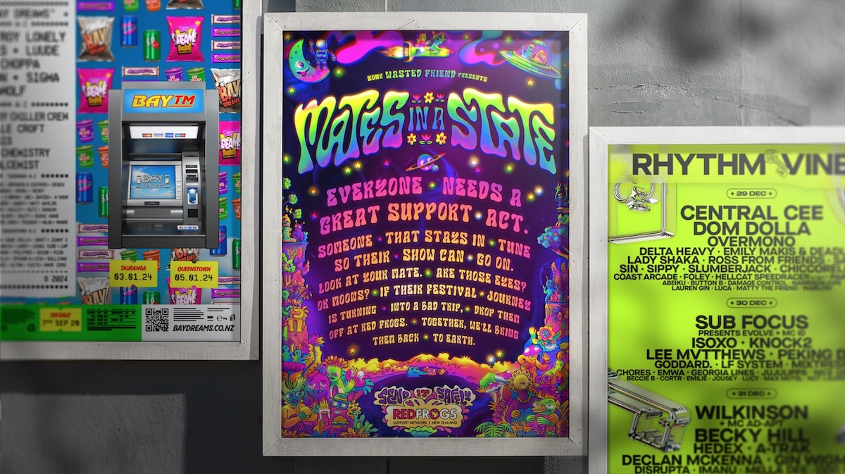 Red Frogs NZ helps festival goers ‘Send it Safely’ in undercover OOH campaign via Daylight