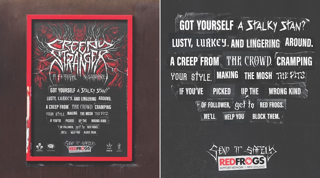 Red Frogs NZ helps festival goers ‘Send it Safely’ in undercover OOH campaign via Daylight