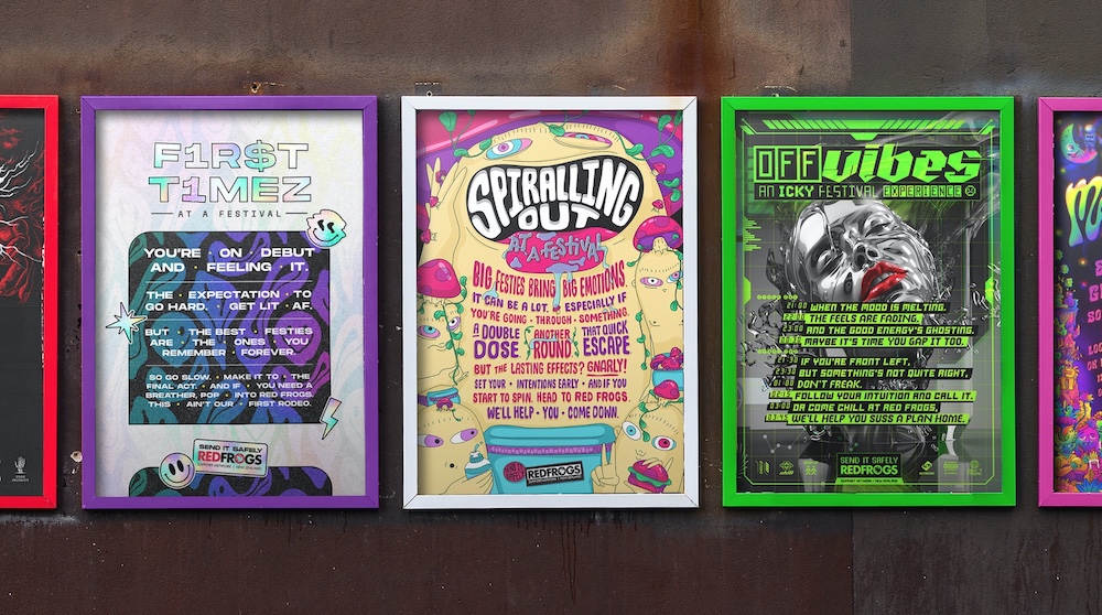 Red Frogs NZ helps festival goers ‘Send it Safely’ in undercover OOH campaign via Daylight
