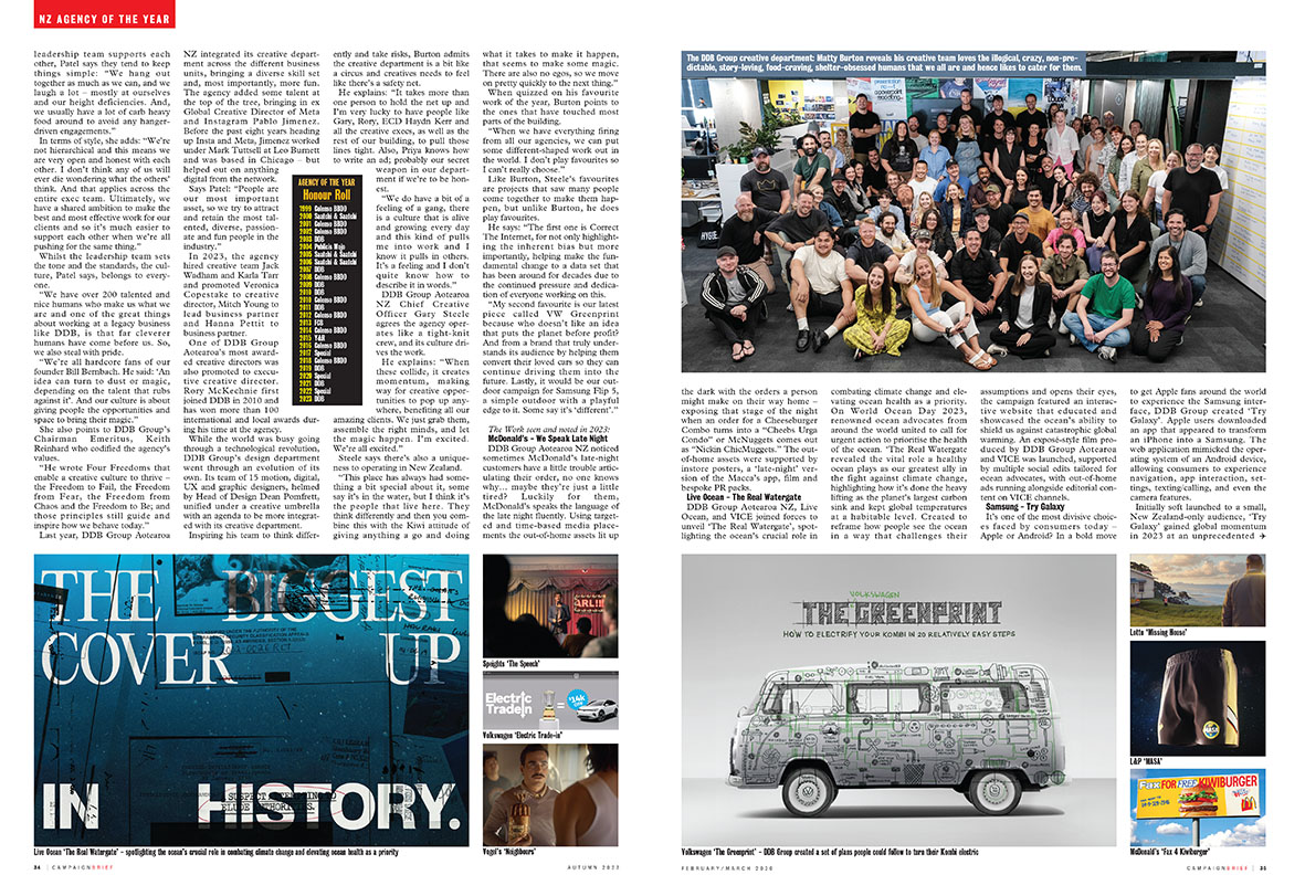 DDB Group crowned Agency of the Year ~ agency laser-focused on big, powerful creative ideas