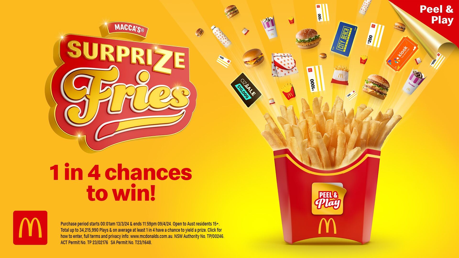 McDonald’s launches new Surprize Fries promotion in AU + NZ via tms, Akcelo and DDB