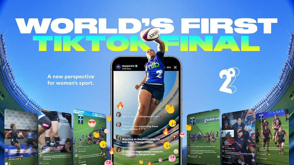2degrees changes perspective on women’s rugby with TikTok broadcast through Sky via TBWA\NZ