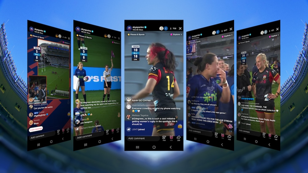 2degrees changes perspective on women’s rugby with TikTok broadcast through Sky via TBWA\NZ
