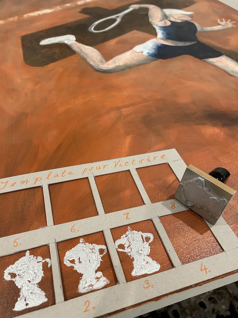 Kiwi CD Andy Fackrell pivots to painting with interactive portrait of Iga Swiatek for On