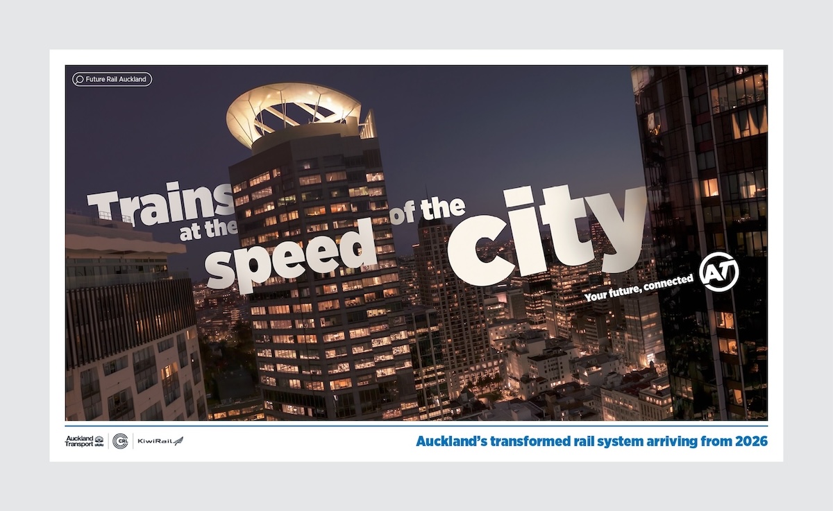 Auckland Transport shows city rail from a fresh perspective in new campaign via TBWA\NZ
