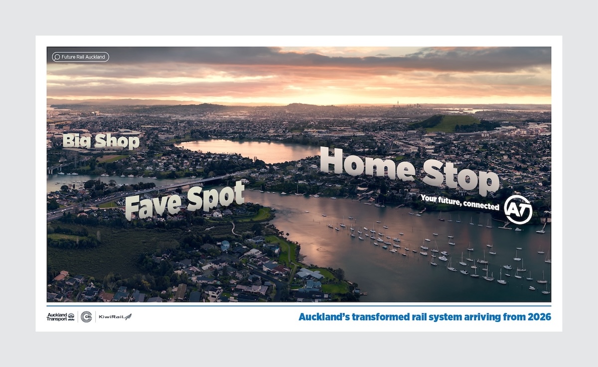 Auckland Transport shows city rail from a fresh perspective in new campaign via TBWA\NZ