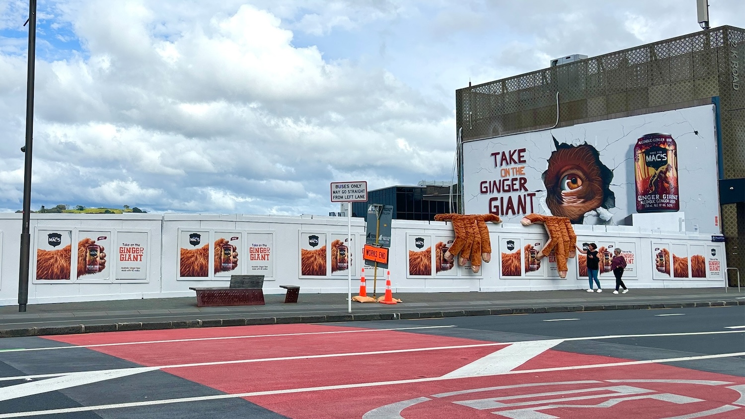 Ginger giant spotted delivering Mac’s new ginger beer in new campaign via DDB Group Aotearoa
