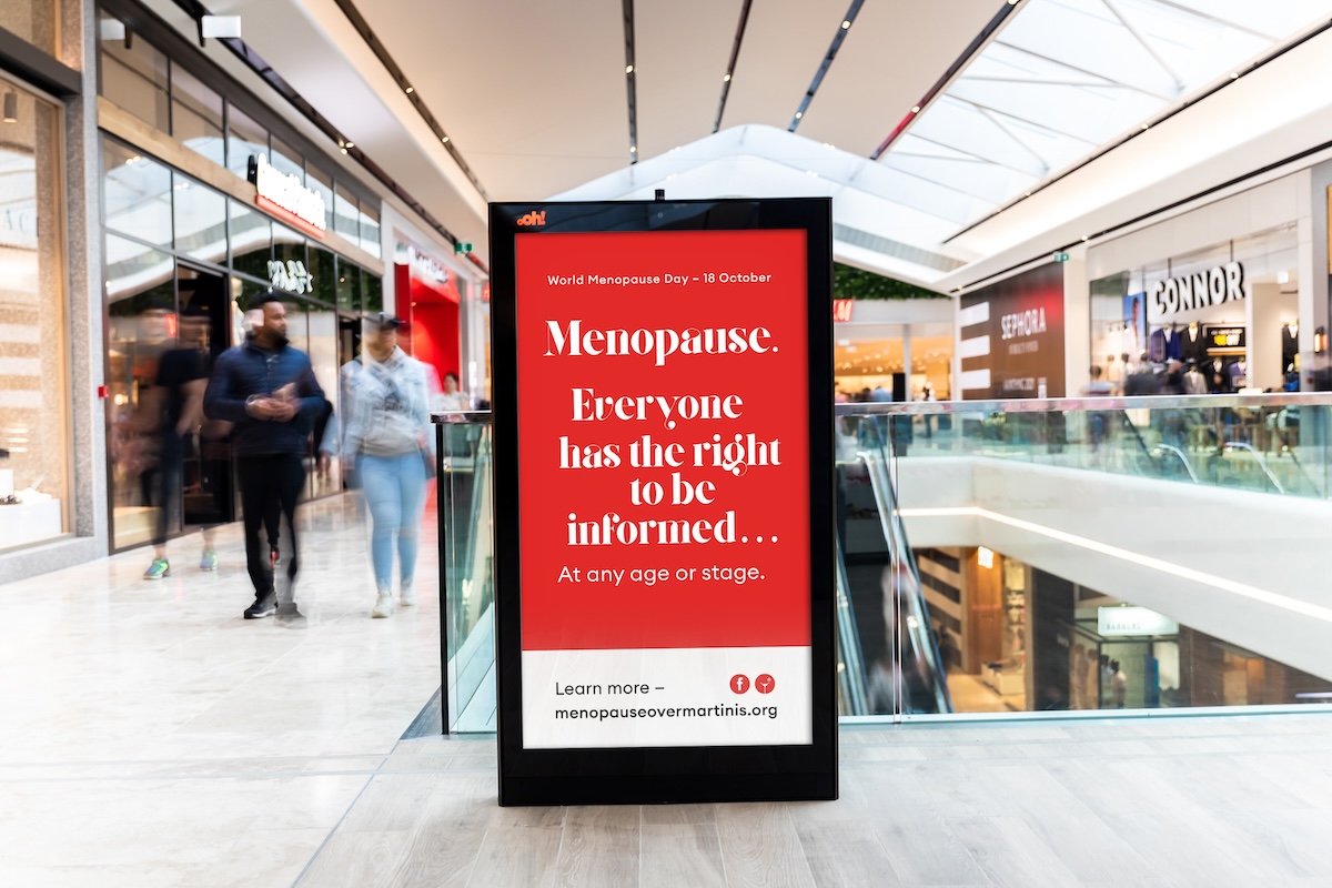 Ads for World Menopause Day highlight women’s rights to information, understanding + support