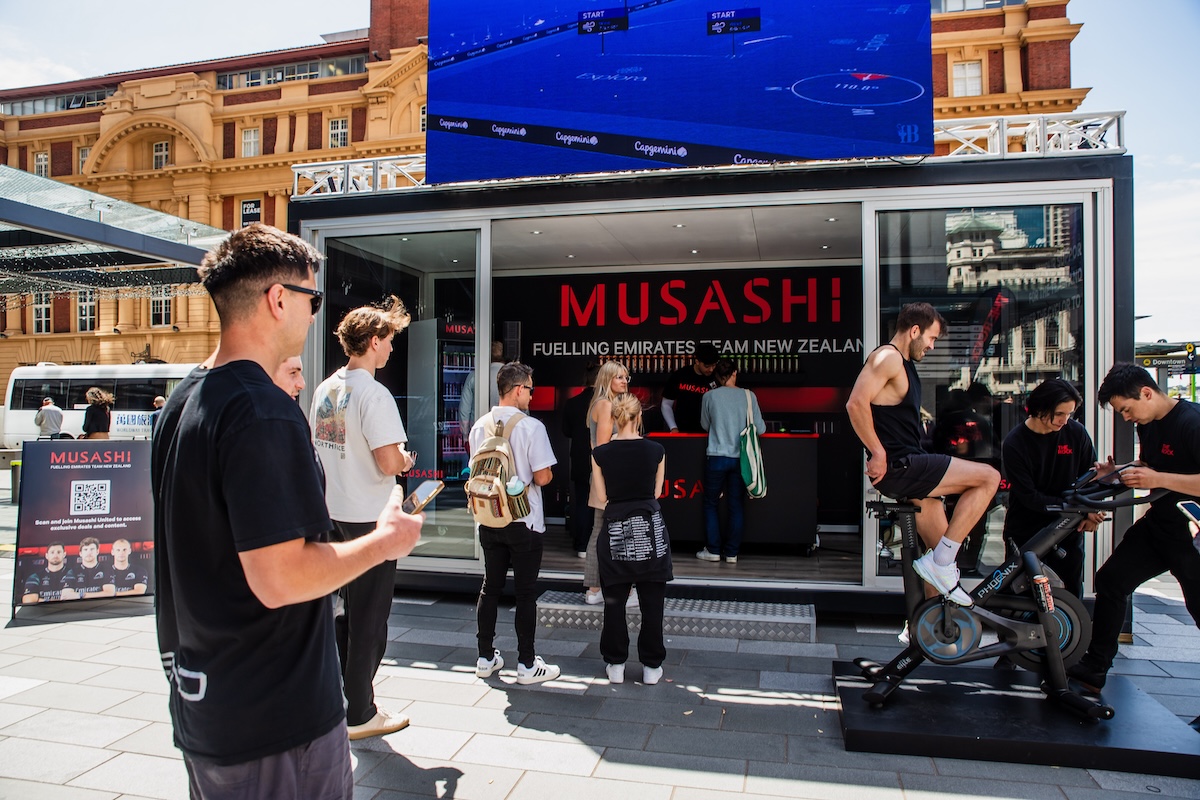 Musashi and Thompson Spencer amplify Emirates Team New Zealand excitement here + in Barcelona