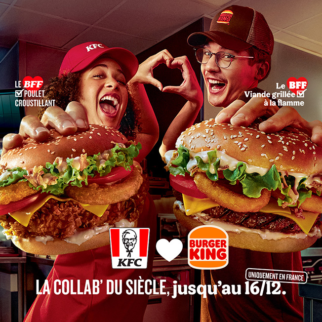 Burger King France and KFC France sign historic collaboration with launch the ‘BFF burger’
