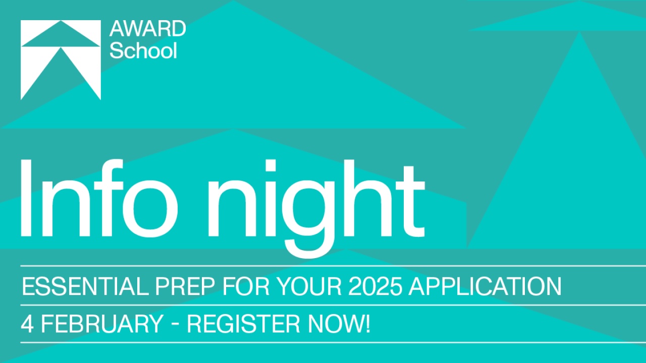 Learn how to craft a standout application at AWARD School Virtual Info Night on Tuesday Feb 4