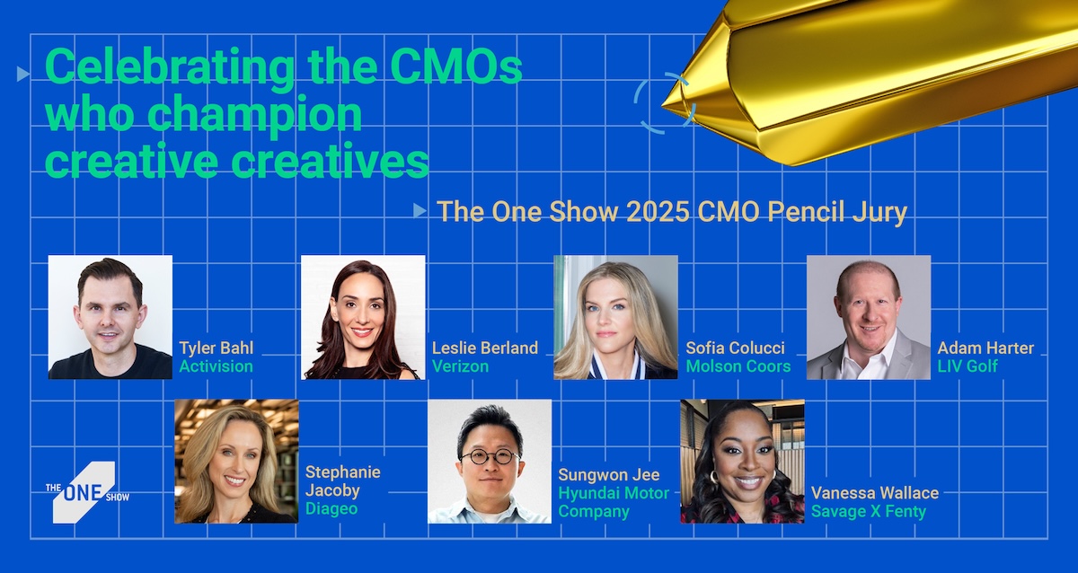 Top brand-side leaders announced for 2025 One Show CMO Pencil jury