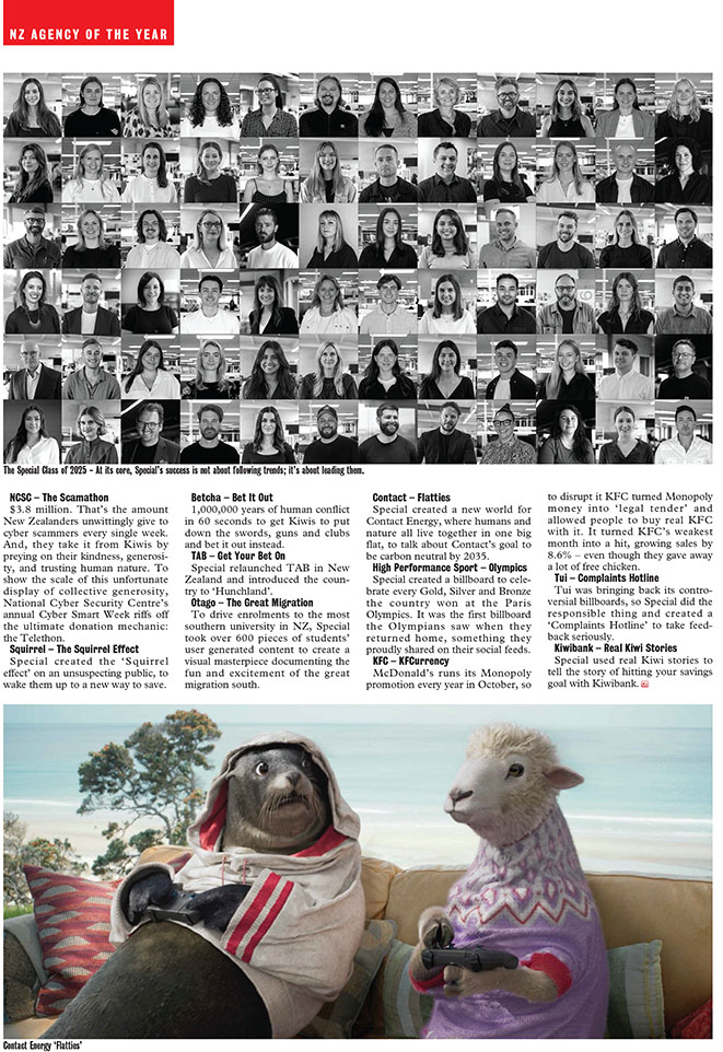 Special crowned CB NZ Agency of the Year ~ “We’ve never stopped changing, never sat still”