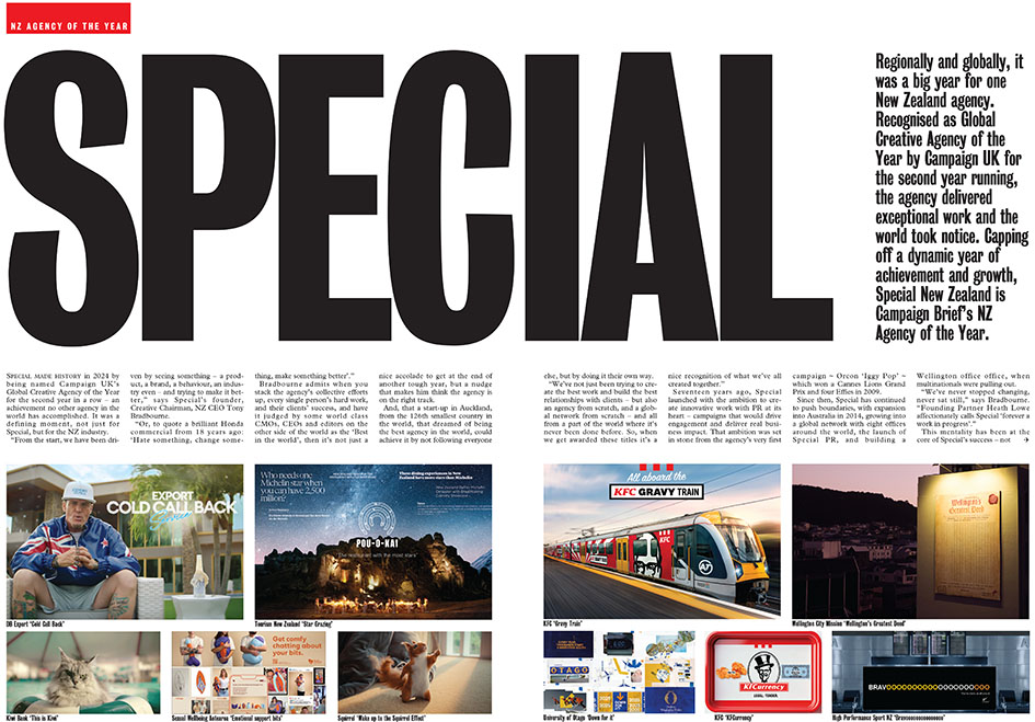 Special crowned CB NZ Agency of the Year ~ “We’ve never stopped changing, never sat still”