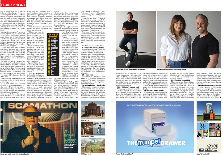 Special crowned CB NZ Agency of the Year ~ “We’ve never stopped changing, never sat still”