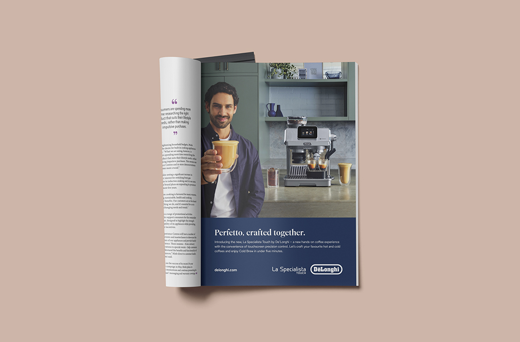 De’Longhi launches new global campaign for La Specialista Touch in NZ via Focus Creative