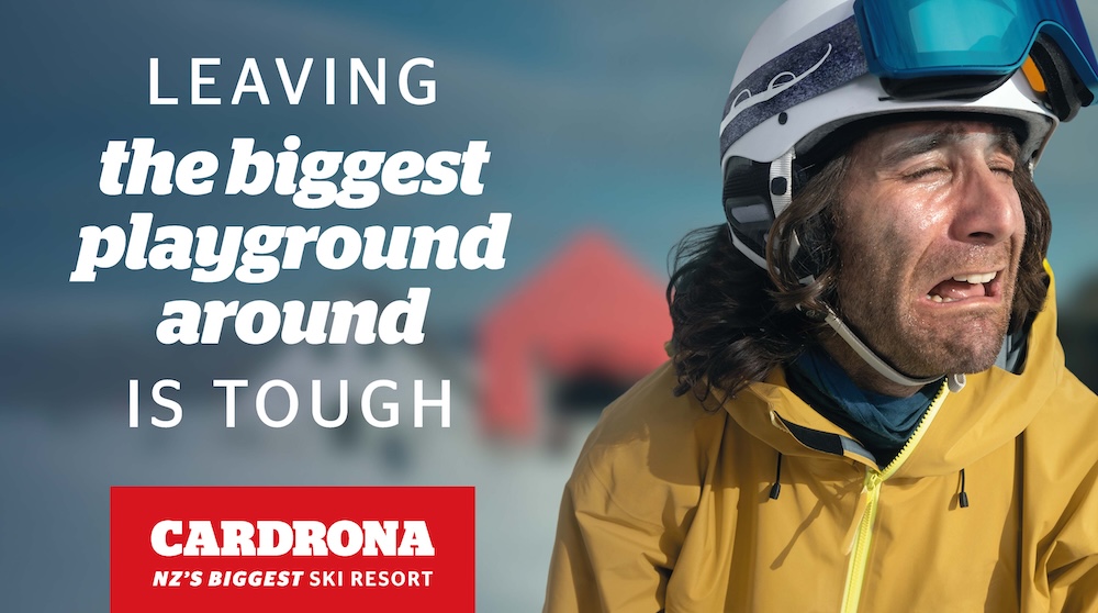 Grown-ups throw a tantrum in Cardrona Alpine Resort’s latest campaign via The Beards NZ