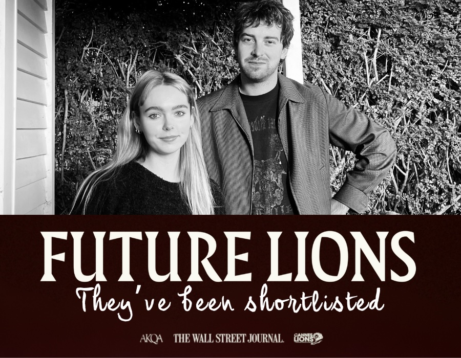 Media Design School’s Gab Gillespie and Aidan McNeillage make the cut at shortlist stage of AKQA’s Future Lions competition