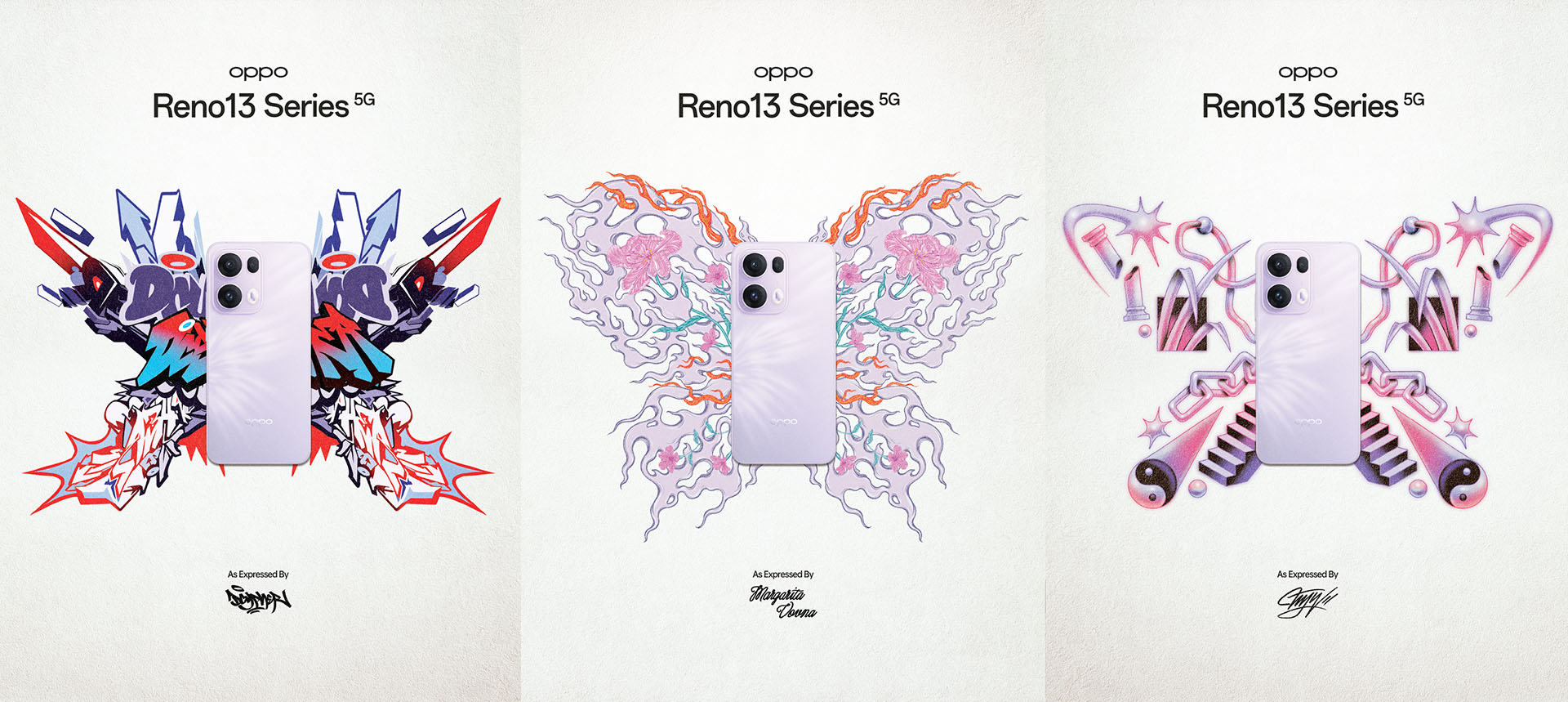 OPPO puts real $1399 phones on posters for Reno13 launch in new work via YoungShand