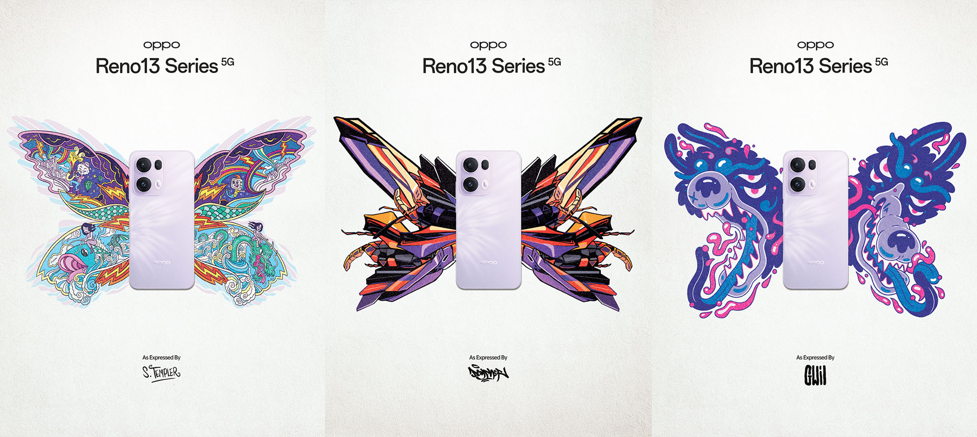 OPPO puts real $1399 phones on posters for Reno13 launch in new work via YoungShand