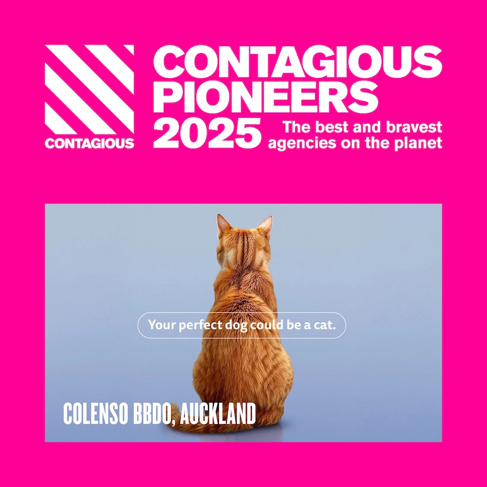 Colenso BBDO named one of the world’s top 11 agencies in Contagious Pioneers 2025 list