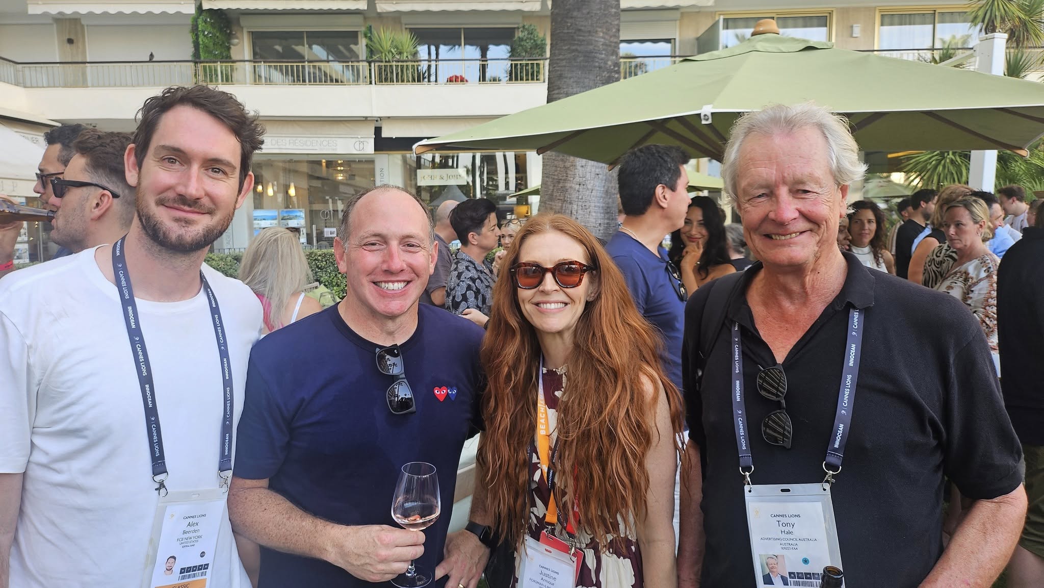 Kiwis and Aussies plus global creatives attend the Campaign Brief Cannes Welcome Drinks honoring special guest ‘King David’ Droga