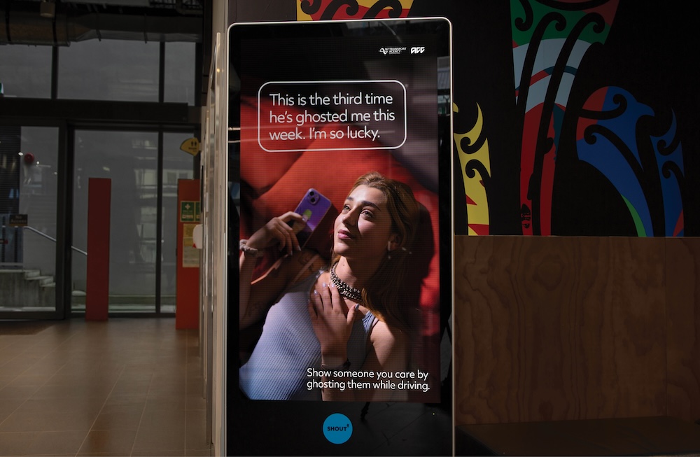 Young people encouraged to ghost their loved ones while driving in new campaign via VML NZ