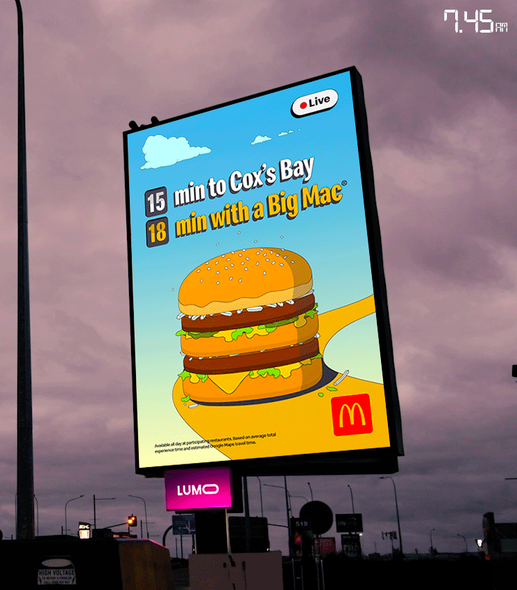 Macca’s NZ launches new mouth-watering, real time out of home campaign via DDB Aotearoa