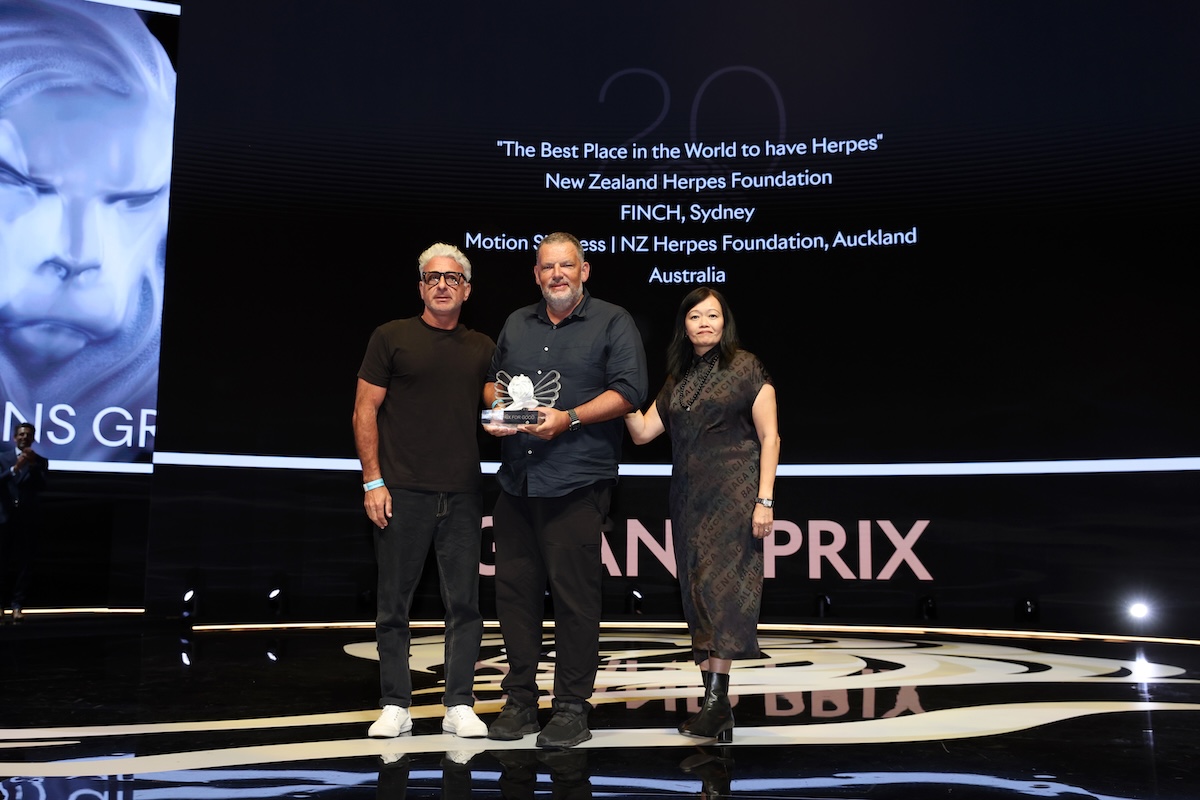 Glory for New Zealand as Motion Sickness + FINCH take out Second Cannes Grand Prix for Good for New Zealand Herpes Foundation