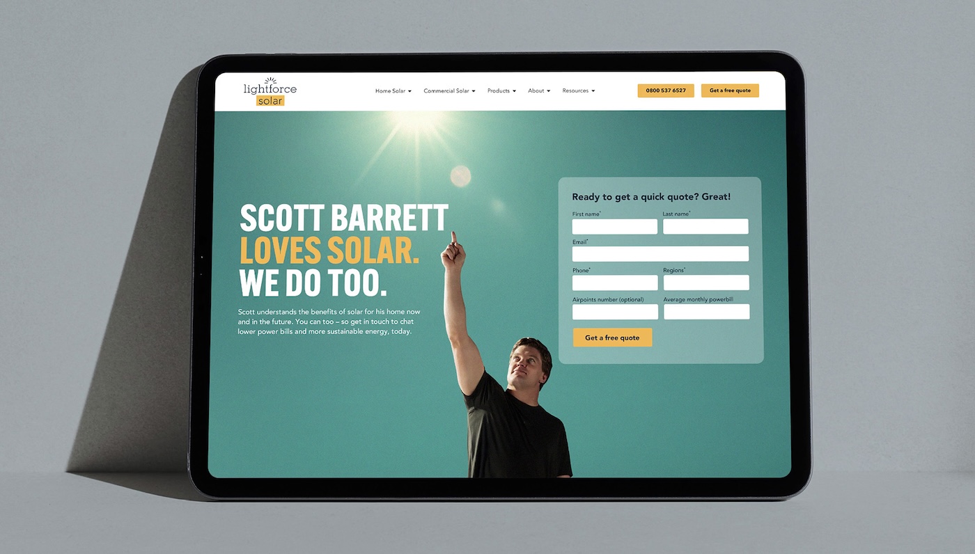 All Blacks Captain Scott Barrett fronts next chapter of Lightforce Solar’s ‘The Future Is Obvious’ brand campaign via YS