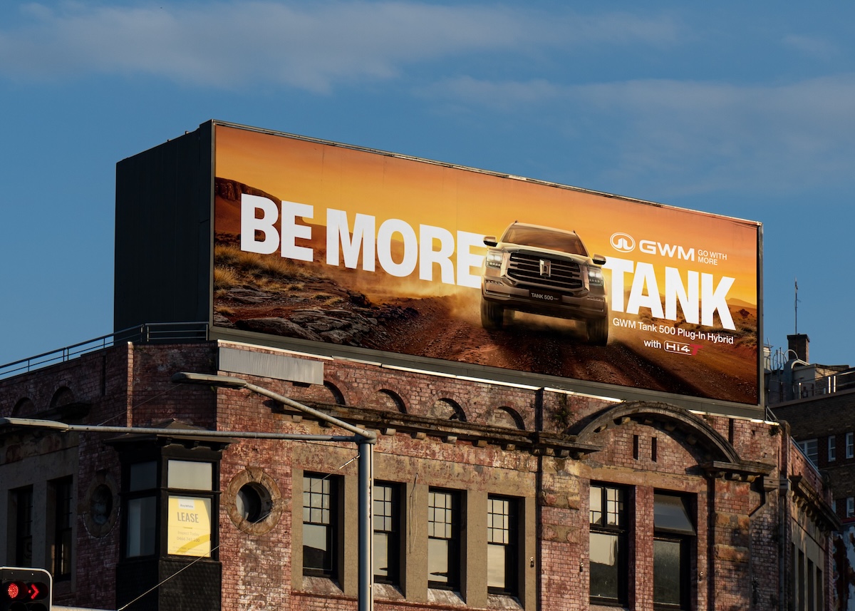 GWM says “BE MORE TANK” in Tank 500 Plug-in Hybrid launch via Thinkerbell Australia