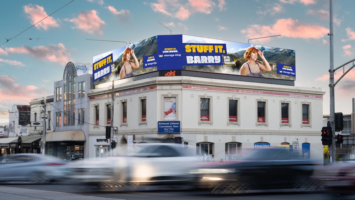 Bev and Barry say ‘Stuff It. Live More.’ in new Storage King platform via Ogilvy Australia