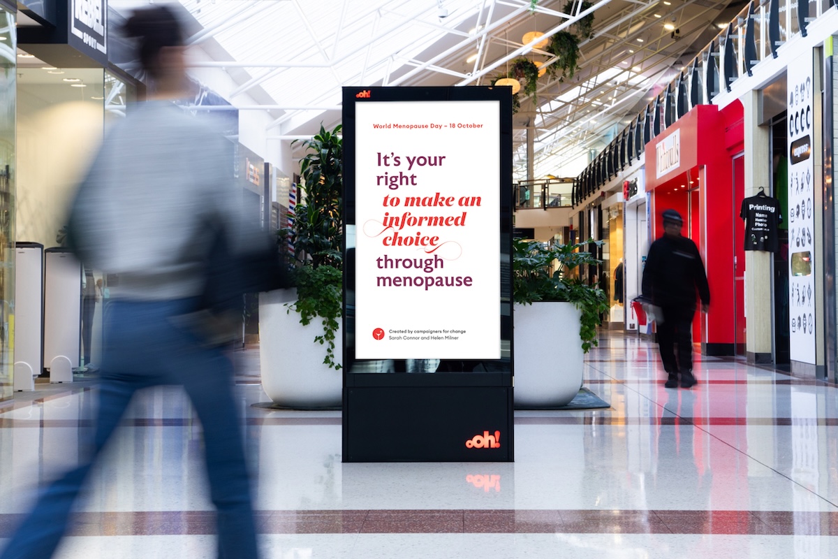 Menopause rights take centre stage in new nationwide outdoor campaign