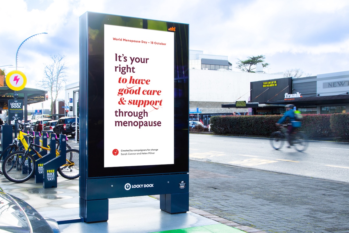 Menopause rights take centre stage in new nationwide outdoor campaign