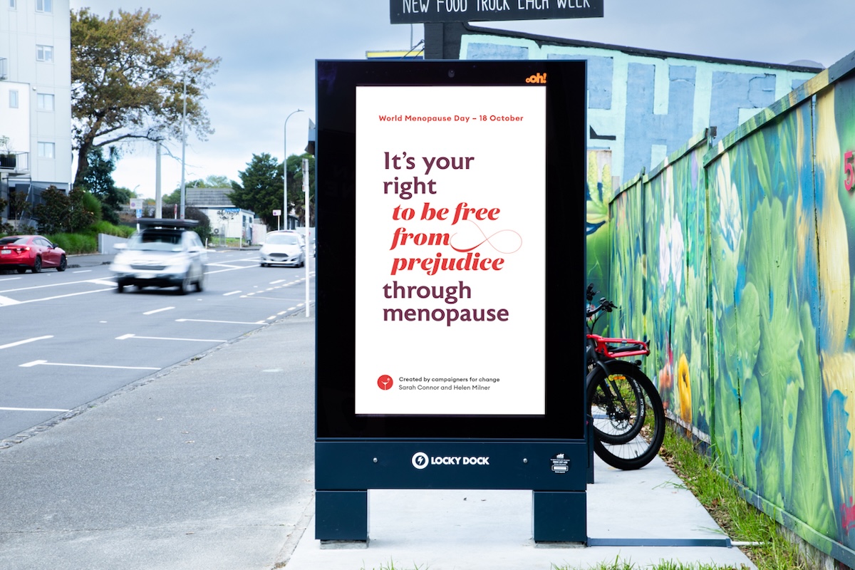 Menopause rights take centre stage in new nationwide outdoor campaign