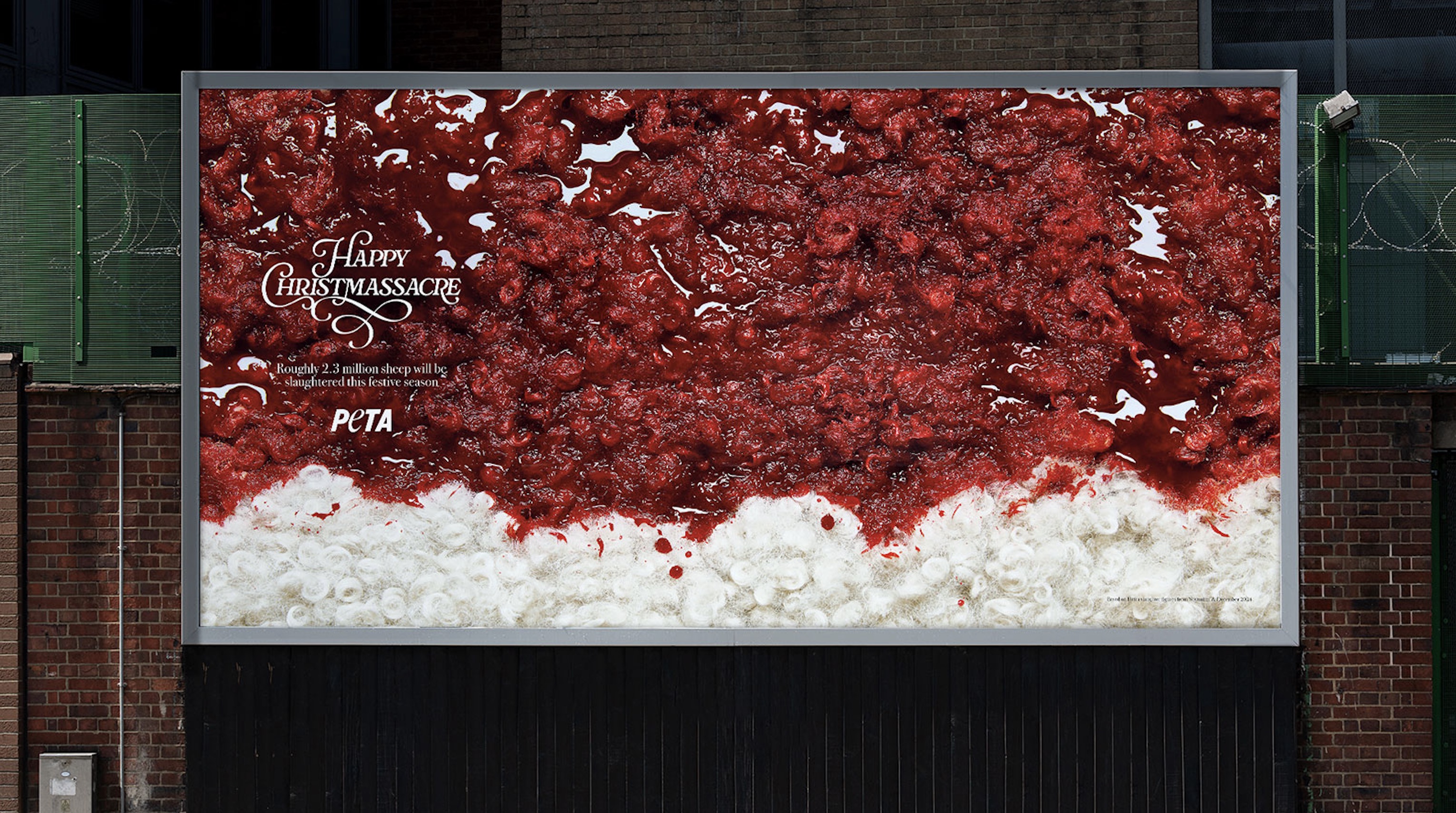 PETA exposes carnage behind the Chrissy cheer in ‘Happy Christmassacre’ work via Grey London